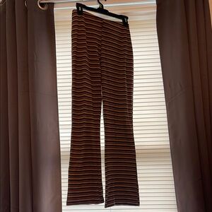 Urban Outfitters Brown and Black Boot Cut Flare Pants